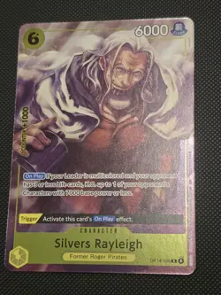 One Piece Silvers Rayleigh (Dash Pack) OP14-108 R Foil The Azure Sea's Seven - Image 1