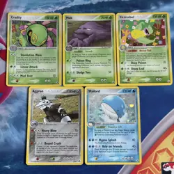 Pokemon TCG | Ex Legend Maker Vintage Holo Rare With Swirls 2006 X5 Card Bundle - Image 1