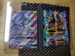 Pokemon TCG M Mewtwo EX 159/162 & Mewtwo GX 72/73 Rare Full Art Holo Lot - NM - Image 1
