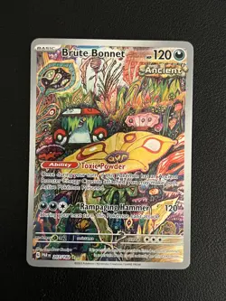 Pokemon Card - Brute Bonnet 207/182 Paradox Rift Illustration Rare - Image 1