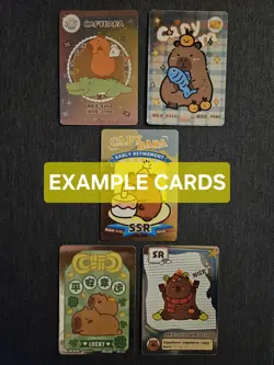 X4 Capybara Sealed Booster Packs - CCG TCG - 5 Cards Per Pack - Chinese - Cute - Image 3