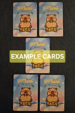 X4 Capybara Sealed Booster Packs - CCG TCG - 5 Cards Per Pack - Chinese - Cute - Image 4