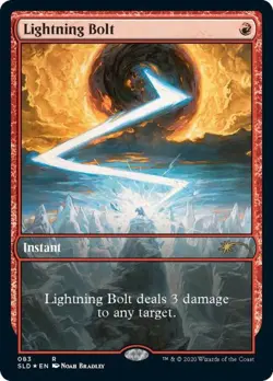 Lightning Bolt #83 -Foil Light Play MTG Secret Lair - Image 1