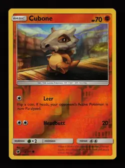 Cubone 52/111 Reverse Holo Common Crimson Invasion Pokemon Cards - Image 1