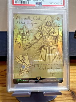 PSA 10 FOIL Whispersilk Cloak MtG Assassins Creed DaVinci #1574 Secret Lair 2024 - Image 3