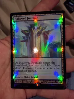 Magic the Gathering MTG Zendikar Expeditions Hallowed Fountain Foil - Near Mint - Image 1