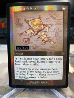 MTG: Journeyer's Kite SERIALIZED 100/500 Retro Schematic Foil Brothers' War - Image 1
