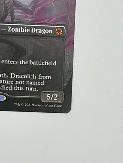 Ebondeath, Dracolich # 292 Borderless MTG AFR Mythic NM MJB - Image 4