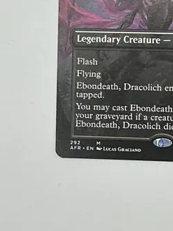 Ebondeath, Dracolich # 292 Borderless MTG AFR Mythic NM MJB - Image 5