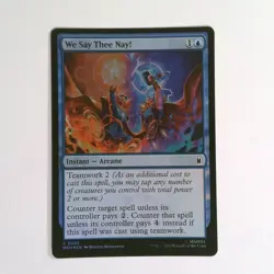 We Say Thee Nay! Foil 82 Marvel Super Heroes Magic the Gathering - Image 1