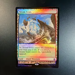 Magic: The Gathering Steam Vents 012/045 Zendikar Expeditions Mythic Foil Land - Image 1
