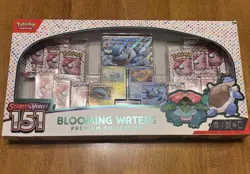 Pokemon TCG Scarlet & Violet 151 Blooming Waters Premium Collection Box Sealed - Image 1