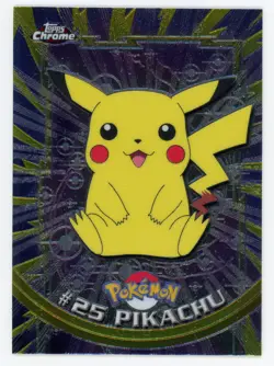 Pikachu - TOPPS CHROME - #25 - 2000 - Pokemon TV Animation Edition - Image 1