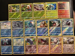 Huge lot Reverse Rare Holos Pokemon Guardians Rising 2017 Sandshrew sandslash - Image 1