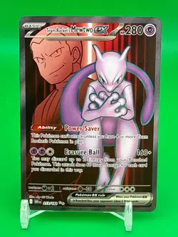 Pokemon Team Rocket's Mewtwo ex 213/182 Destined Rivals Ultra Rare NM - Image 1