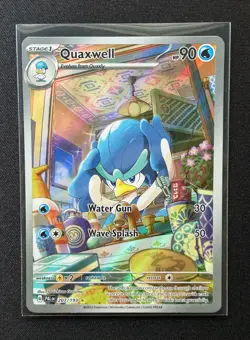 Pokemon - Quaxwell 207/193 - Paldea Evolved - Illustration Rare Holo - NM - Image 1