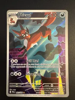 Pokemon TCG: Thievul (Illustration Rare) - 92/84 - ME: Pitch Black - NM - Image 1