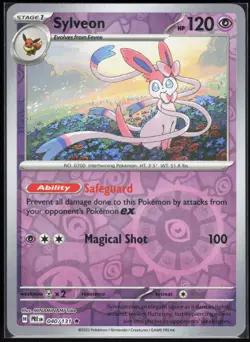 Sylveon 040 Prismatic Evolutions - Reverse Holo Pokemon NM/M (Rare) - Image 1