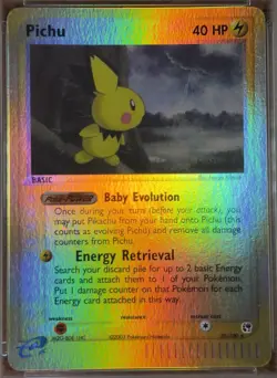 2003 Pokemon EX Sandstorm Pichu #20 PSA 7 - Rare Reverse Foil - Image 5