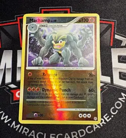 Nintendo Pokemon TCG Machamp 31/130 Diamond and Pearl Rare Holo EN 2007 - Image 1