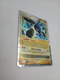 Pokemon TCG Lucario LV X Promo Holo Pokemon Promos Holo Promo SWIRL - Image 3
