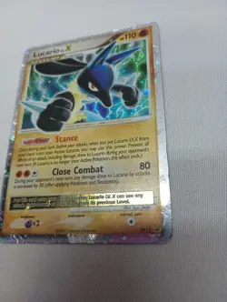 Pokemon TCG Lucario LV X Promo Holo Pokemon Promos Holo Promo SWIRL - Image 5