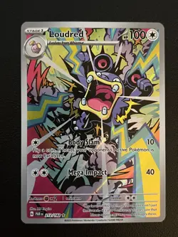 Pokemon TCG Loudred 212/182 Paradox Rift Illustration Rare - Image 1