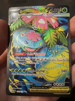 Mega Venusaur ex 155/132 Ultra Rare Mega Evolution Pokemon Holo Near Mint - Image 1