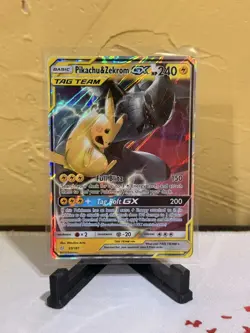 Pikachu & Zekrom GX 33/181 SM-Team Up Ultra Rare TAG TEAM GX Holo 240 - Image 1