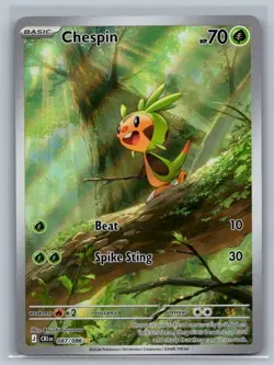 Chespin 087/086 Holo Illustration Rare Chaos Rising Pokemon Near Mint - Image 1