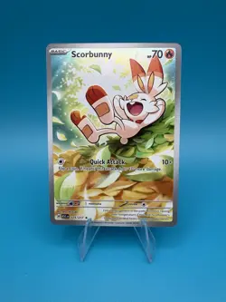 Scorbunny 225/217 Ascended Heroes Pokemon TCG Illustration Rare Holo - Image 1
