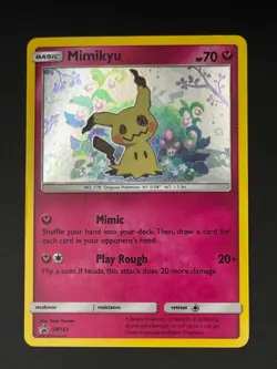 Pokemon TCG: Mimikyu - SM163 Black Star Promo Holographic [LP] - Image 1