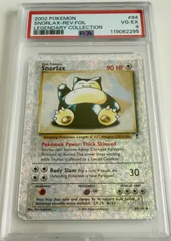 2002 Pokemon Legendary Collection Reverse Holo Snorlax #64 PSA 4 WOTC - Image 1