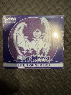 Pokemon TCG Lunala Sun & Moon Base Elite Trainer Box SEALED - Image 1