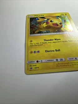 Pikachu SM76 SWIRL Pokemon Holo 2017 Black Star Promo Sun and Moon Holo Tcg - Image 3