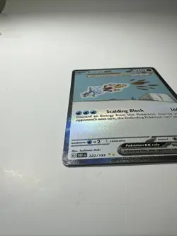 Eiscue EX 222/197 Special Illustration Rare Obsidian Flames Pokemon Near Mint - Image 2