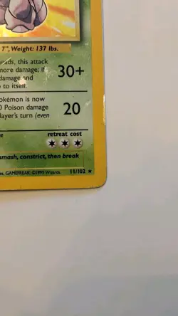 Pokemon TCG Nidoking Base Set Holo Card 11/102 Unlimited HP - Image 4