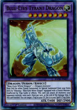 Blue-Eyes Tyrant Dragon BACH-EN037 Battle of Chaos Yu-Gi-Oh 1st Edition LP - Image 1