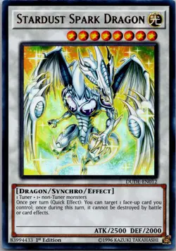 Stardust Spark Dragon DUDE-EN012 Ultra Rare Duel Devastator Yu-Gi-Oh LP - Image 1