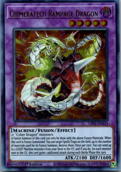 Chimeratech Rampage Dragon GFP2-EN124 Ghosts Yu-Gi-Oh 1st Edition LP - Image 1