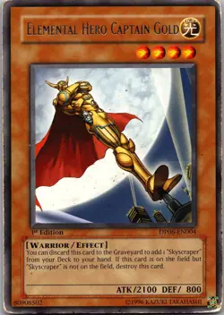 Elemental Hero Captain Gold DP06-EN004 Duelist Pack 6 Yu-Gi-Oh Unlimited - Image 1