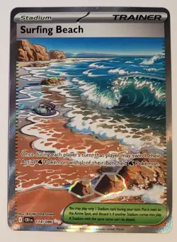 Pokemon TCG Surfing Beach 114/086 Ultra Rare Holo Chaos Rising NM - Image 1
