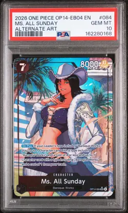 2026 Op14-Eb04-The Azure Sea's Seven MS. All Sunday Alt Art PSA 10 #084 - Image 1