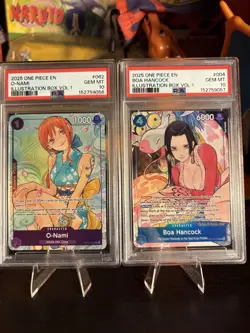 Boa Hancock & O-Nami One Piece Illustration Box Vol. 1 Promo Sequential PSA 10 - Image 1