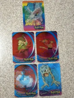Lot of 5 Pokemon Panini 2004 Advanced Action Lenticular Cards HOLO 3D Set - Image 1