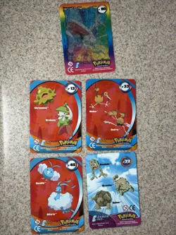 Lot of 5 Pokemon Panini 2004 Advanced Action Lenticular Cards HOLO 3D Set - Image 2