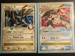 Pokemon Dialga Lv.X 122/127 & Palkia Lv.X 125/127 Holo Cards 2009 Lot LP/MP - Image 1