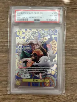 🔥 Enel OP05-100 SP Alternative Art One Piece TCG English PSA 10 GEM MINT🔥 - Image 1