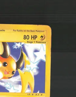 Raichu 61/165 Expedition Base Set Rare Pokemon Card DMG - Image 4