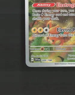 Pawmot 209/198 Scarlet & Violet Full Art Ultra Rare Holo Pokemon Card NM - Image 5